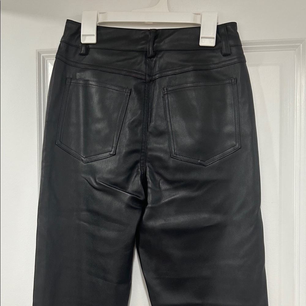NWT- LBLC the Label Charcoal Faux Leather Pants - Picture 5 of 7